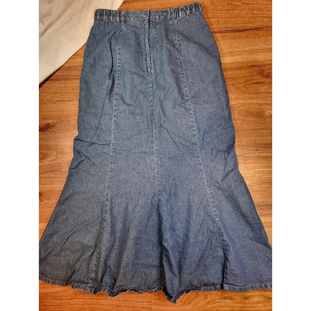 Gotcha‎ Covered Denim  Maxi Skirt Women's Size 12 Modest